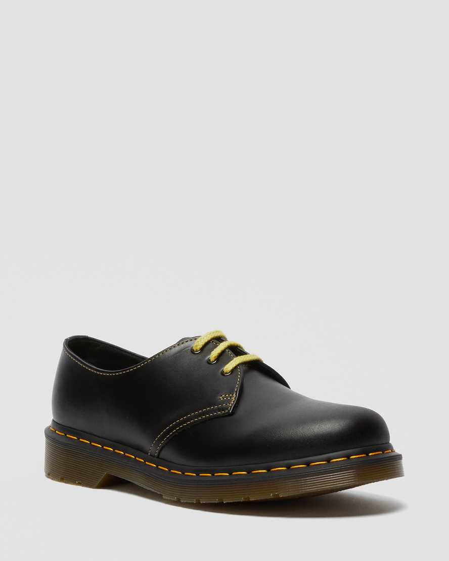 Dr Martens Oxford Shoes Men's 1461 Atlas Leather Black | Malaysia 03714-AVSK